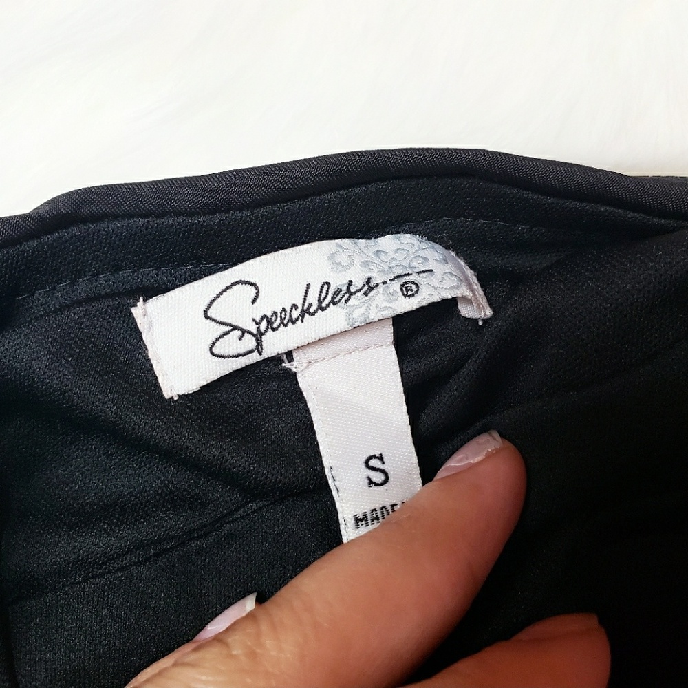 Speechless | Strapless black sequin dress - Picture 7 of 7